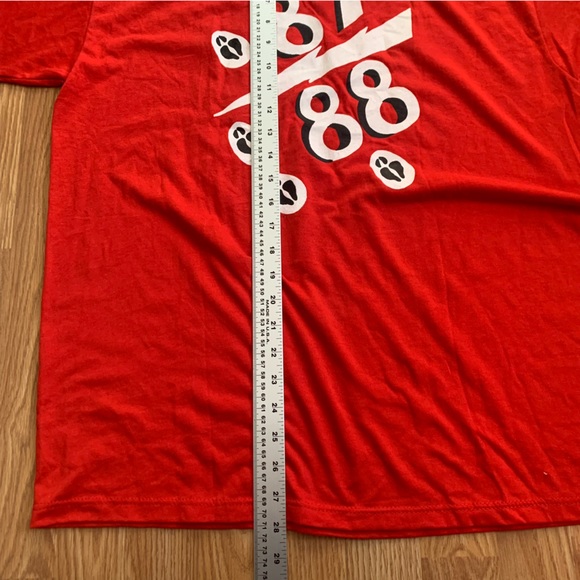 Raging Ram’s Spirit T-shirt Large Russell Athletic Red 80’s Vtg Single Stitch - Picture 7 of 8